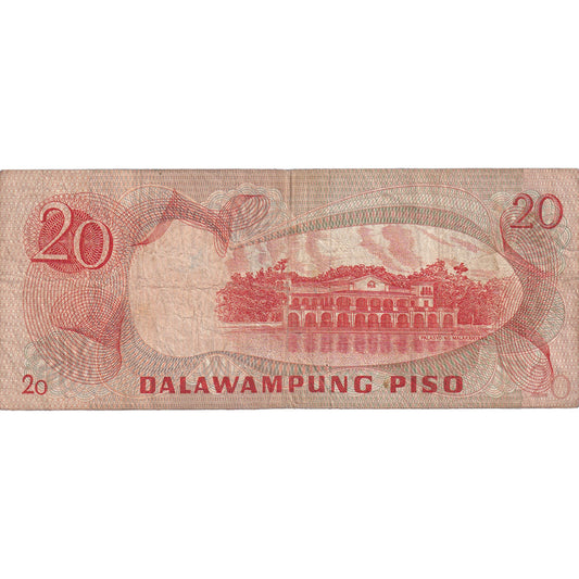 bankovka,
 
 Filipíny,
 
 20 Pis