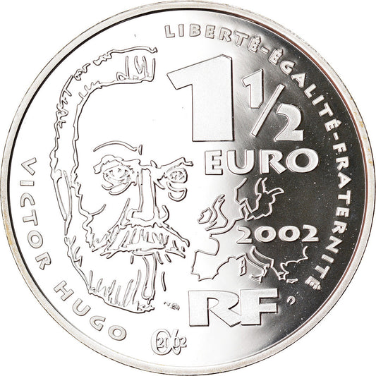 Francúzsko,
 
 1-1/2 eura,
 
 Viktor Hugo